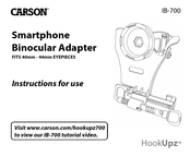 Carson HookUpz IB-700 Instructions For Use Manual