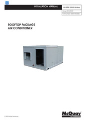 McQuay ROOFTOP R08019034483 Installation Manual