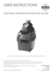 Hallde RG-50S User Instructions