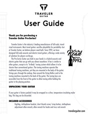 Traveler Guitar Pro-Series User Manual