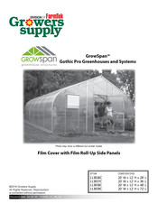 Farmtek Growers supply GrowSpan Gothic Pro Instruction Manual