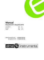 Elma Instruments ElmaLOG 181TH Manual