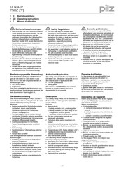 Pilz PNOZ 2VJ Operating Instructions Manual