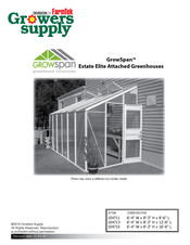 FarmTek Growers Supply GrowSpan Estate Elite 104713 Instructions Manual