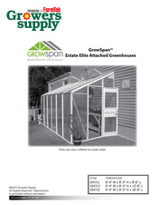 FarmTek Growers Supply GrowSpan Estate Elite 104711 Instructions Manual