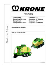 Krone Comprima V Quick Start Manual