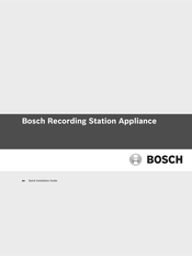 Bosch BRS Quick Installation Manual