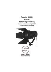 Sachtler Reporter 650HS Manual