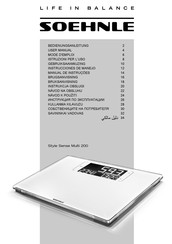 Soehnle Style Sense Multi 200 User Manual