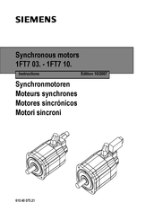 Siemens 1FT7 06 Instructions Manual