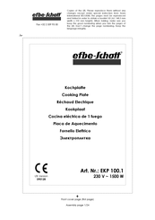 EFBE-SCHOTT EKP 100.1 Operating Instructions Manual