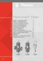 flamco Flamcovent Clean F Installation And Operating Instructions Manual