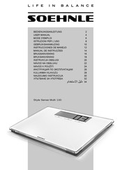 Soehnle Style Sense Multi 100 User Manual