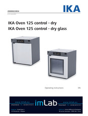 IKA Oven 125 control - dry glass Operating Instructions Manual