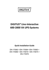 DIGITUS DN-170074 Quick Installation Manual