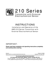 AMC 210 Series Instructions Manual