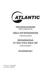Atlantic ATLKS84W10A+ Instruction Booklet