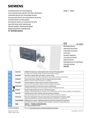 Siemens 3VA9 Series Operating Instructions Manual