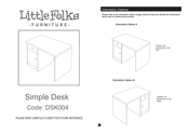 Little Folks Furniture DSK004 Manual