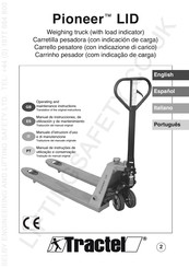 Tractel Pioneer LID Operating And Maintenance Instructions Manual