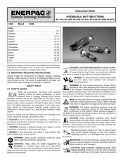 Enerpac NC-6075 Instruction Sheet