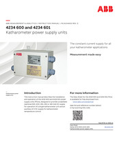 Abb 4234 600 Instruction Manual