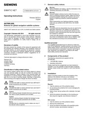 Siemens SIMATIC NET ANT895-6ML Operating Instructions