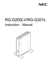 NEC RG-G200LV Instruction Manual
