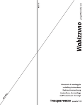 Viabizzuno trasparenza parete 100 Installing Instructions