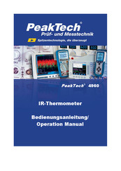 PeakTech 4960 Operation Manual