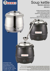 Hendi 860403 User Instructions