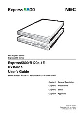 NEC Express5800/R120e-1E User Manual