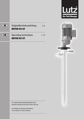 LUTZ B4/GT-750 Operating Instructions Manual