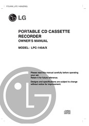 LG LPC-140A Owner's Manual