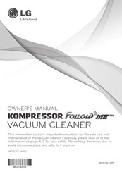 LG KOMPRESSOR Follow Me VK9120UHAQ Owner's Manual