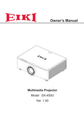 Eiki EK-450U Owner's Manual