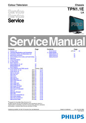 Philips PICO 19PFL3405/60 Service Manual