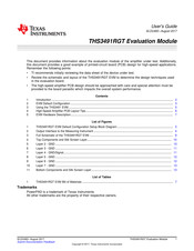 Texas Instruments THS3491RGT EVM User Manual