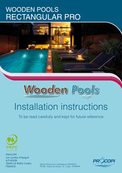 Procopi Wooden Pools Rectangular Pro Installation Instructions Manual