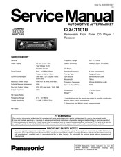 Panasonic CQ-C1101U Service Manual