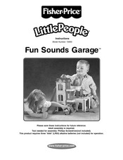 Fisher-Price LittlePeople Fun Sounds Garage 72693 Instructions Manual