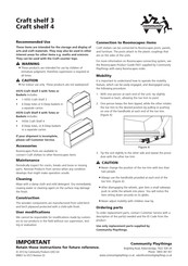 Community Playthings Craft shelf 3 Quick Start Manual