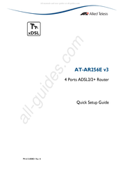 Allied Telesis AT-AAR256E v3 Quick Setup Manual