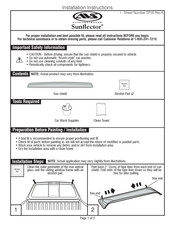 Avs Sunflector Series Installation Instructions Manual