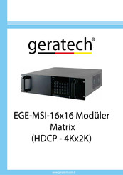 geratech EGE-MSI-16x16 Manual