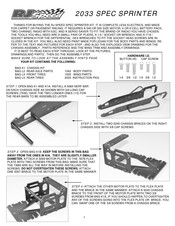 RJ Speed 2033 SPEC SPRINTER Manual