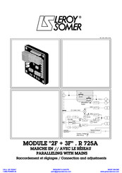 Leroy Somer R 725A Connection And Adjustments