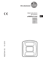 IFM Efector 250 O3D303 Brief Instructions