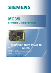 Siemens MC35i Migration Manual