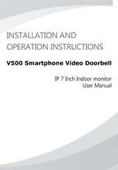 Intrasonic Technology V500 Installation And Operation Instructions Manual